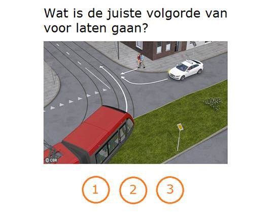 theorie-examen sleepvraag